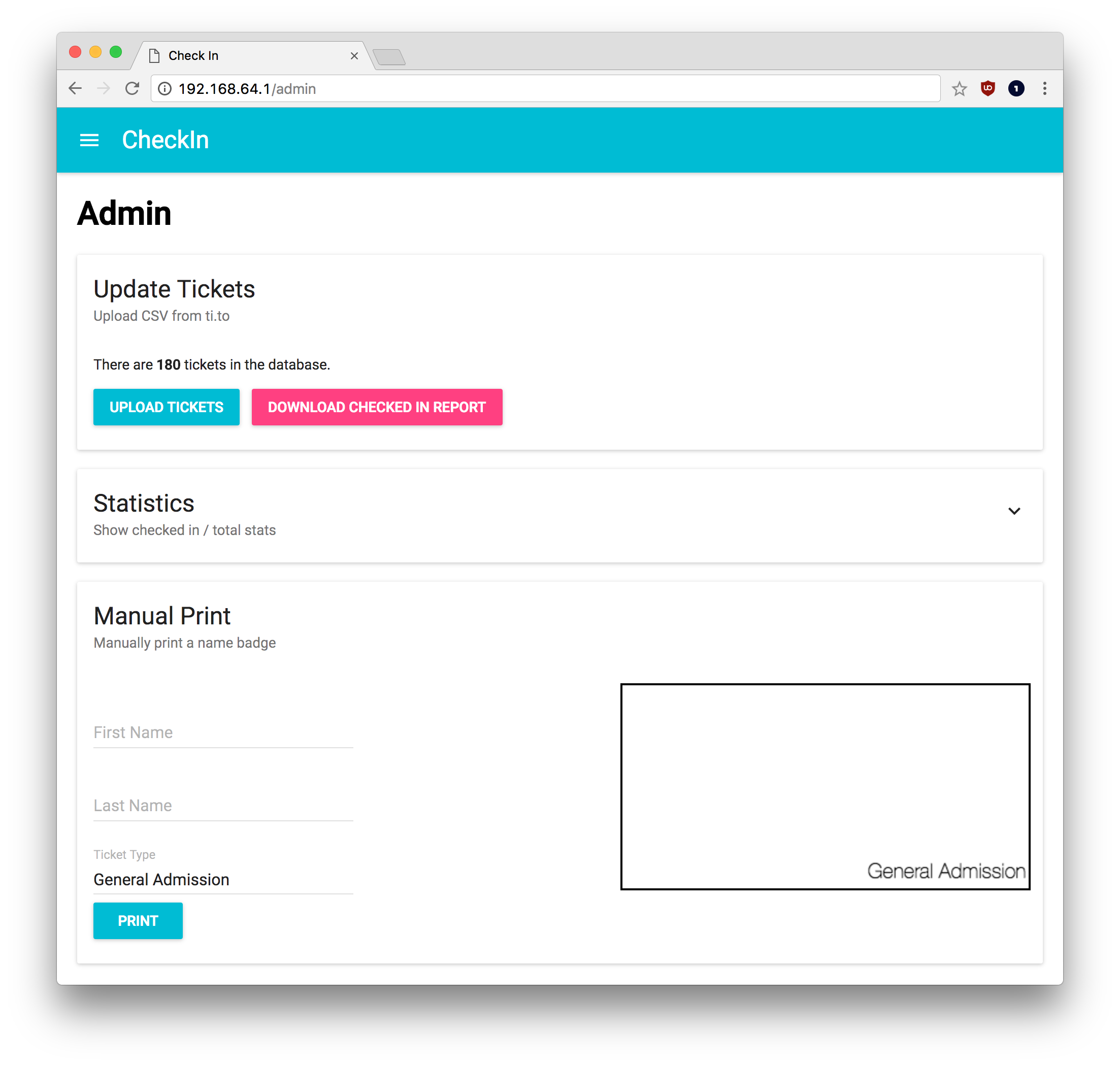 Admin Panel