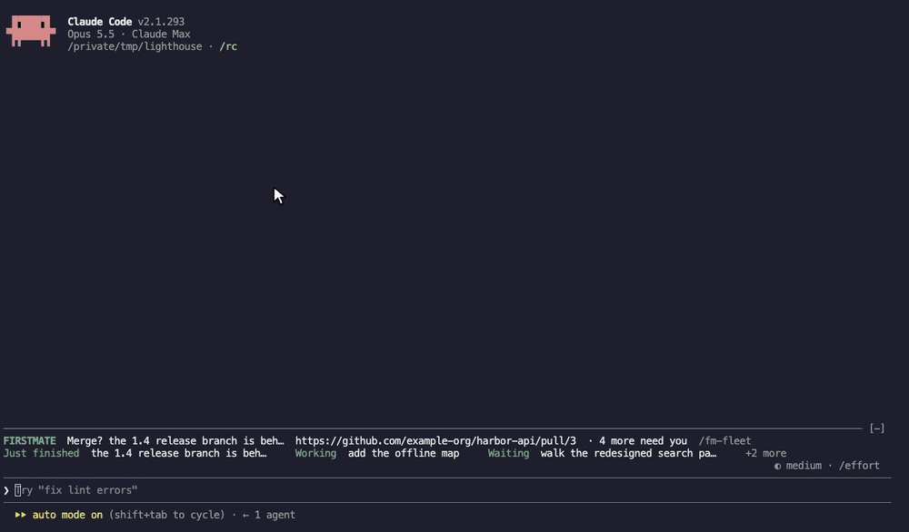 Discuss: open the pane, click Discuss, the draft lands in the prompt, add a few words, send