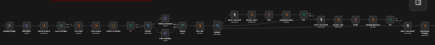 AI Follow-Up Agent workflow screenshot