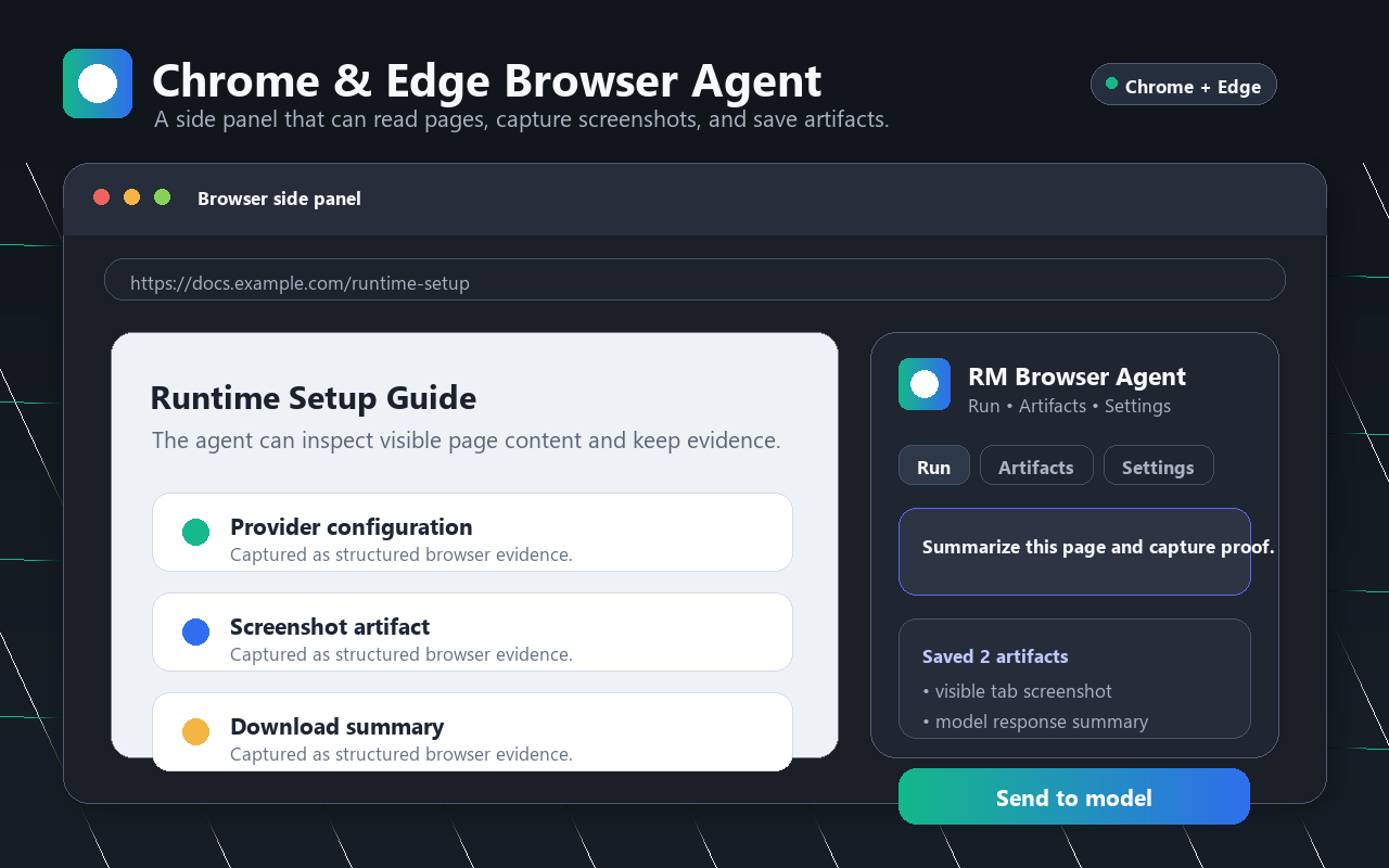 Real Memory AI Agent browser side panel