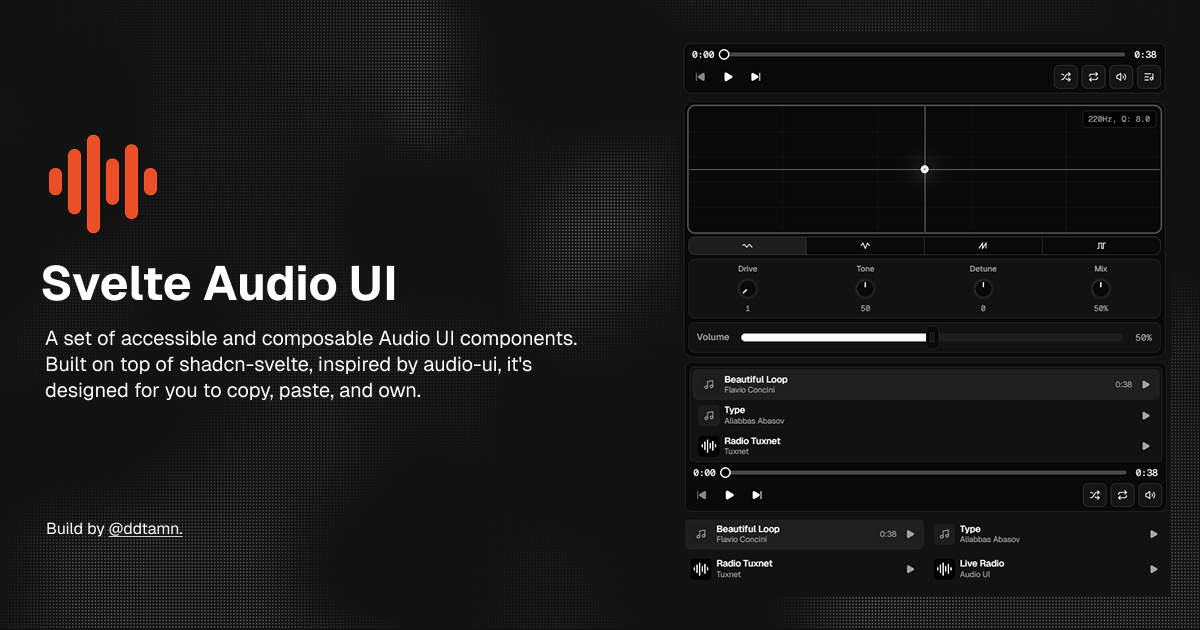 Svelte Audio UI