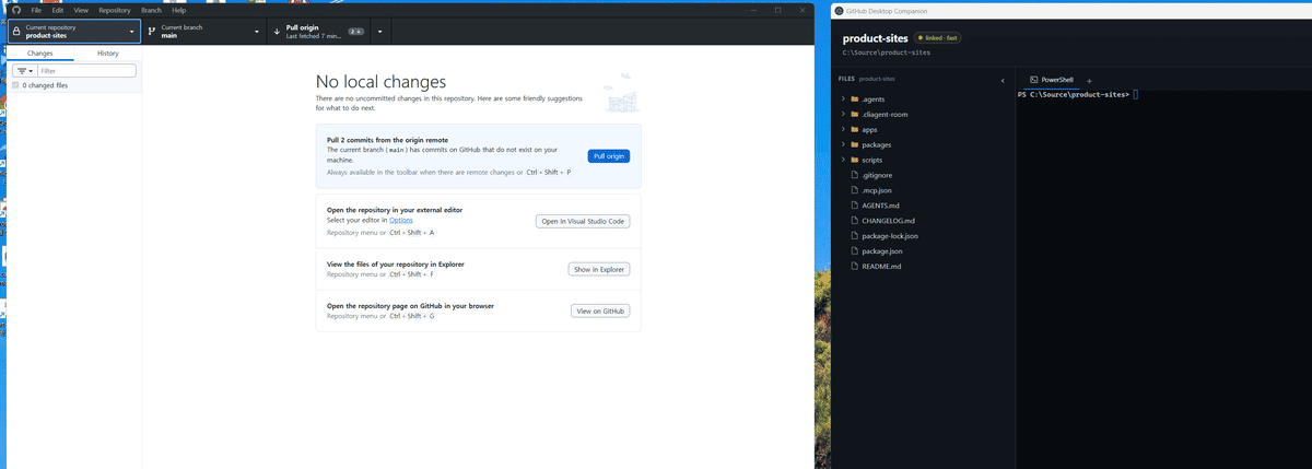 RepoSide Demo Screenshot