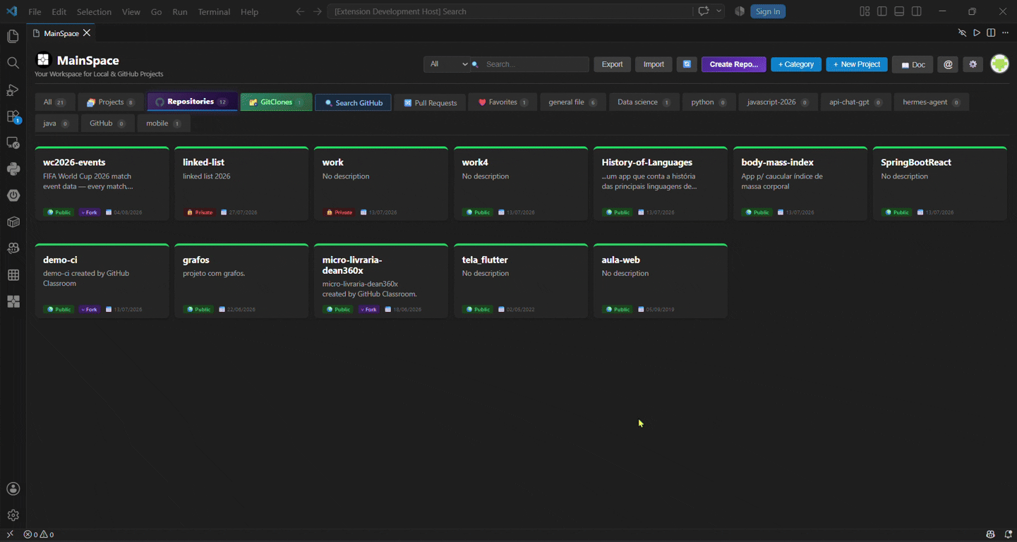 Public Search and Fork