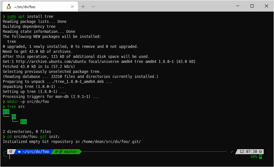 WSL screenshot