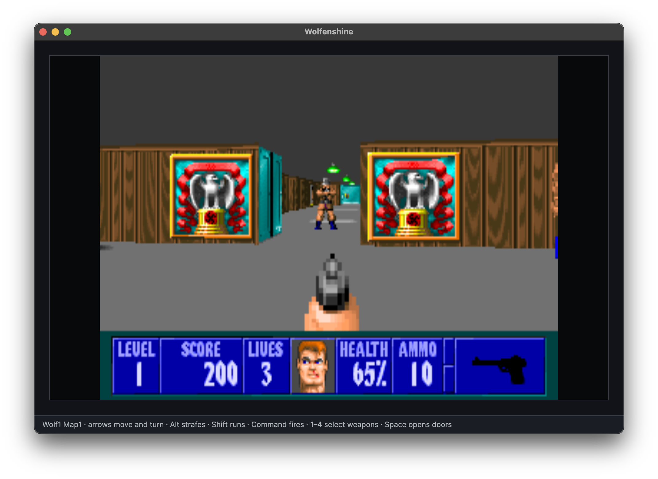 Wolfenshine's authentic software-rendered mode