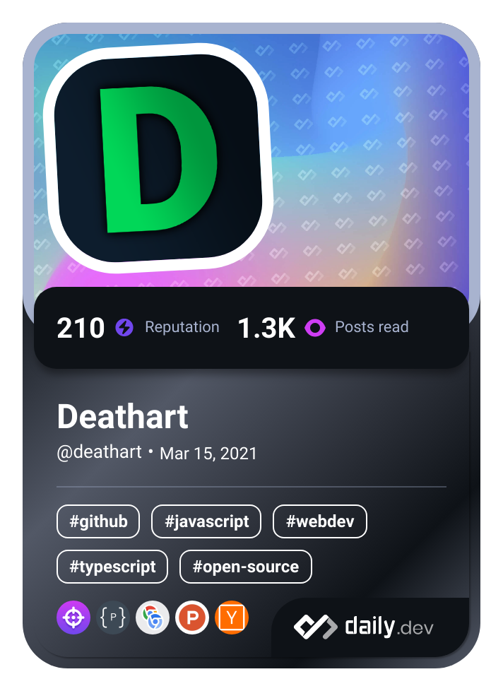 Deathart's Dev Card