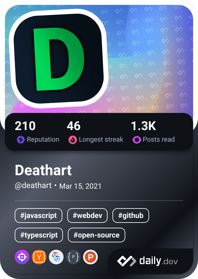 Deathart's Dev Card