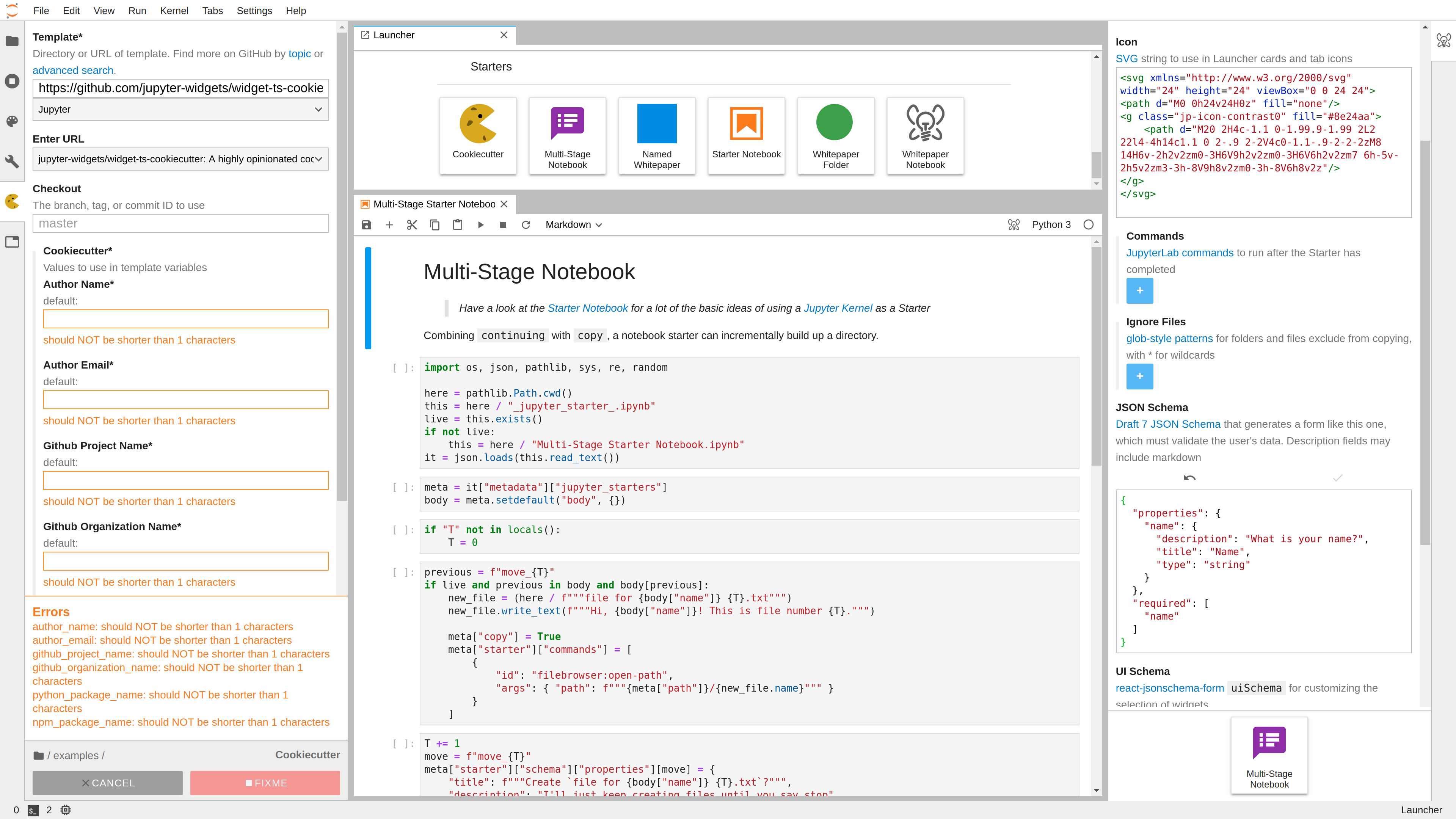 combining jupyterlab and lighttable