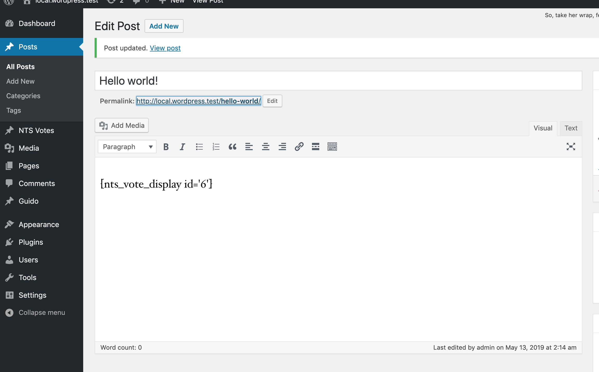 Backend Post