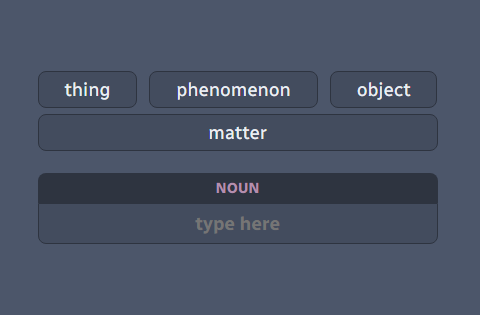 Normal typing state