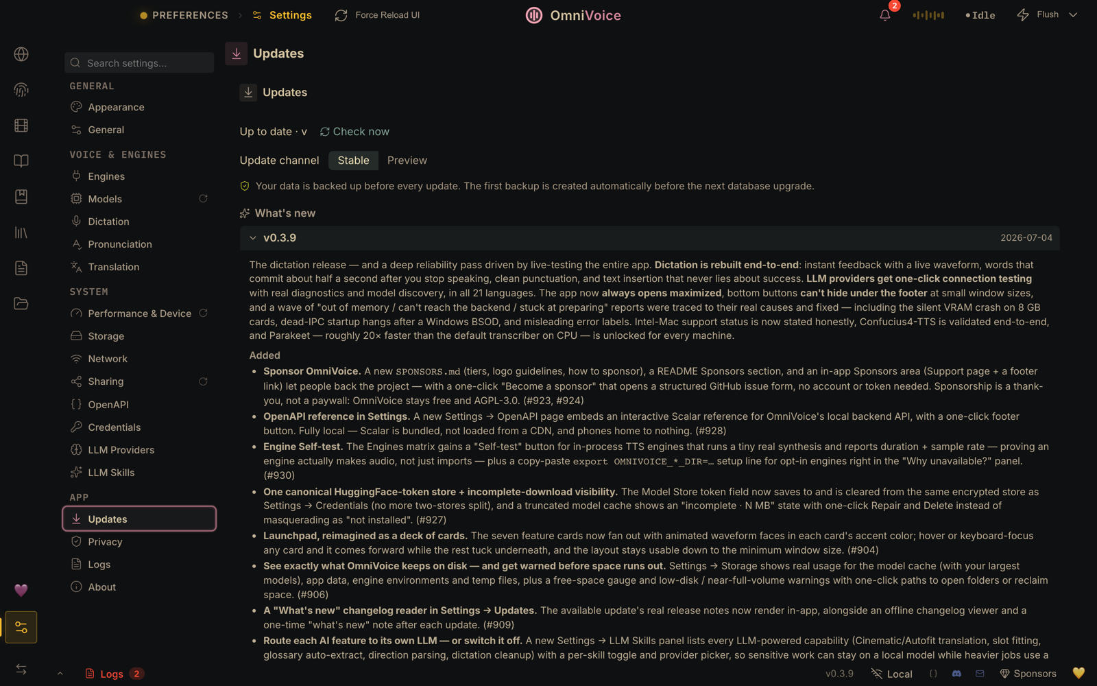 OmniVoice Studio — updates
