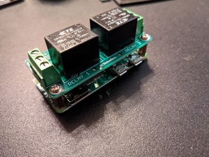 HAT secured to Pi Zero with standoffs