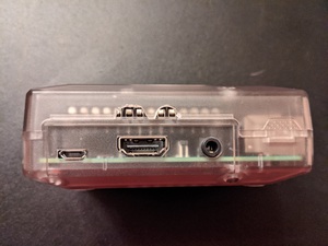 Holes in the side of the case to accommodate wires