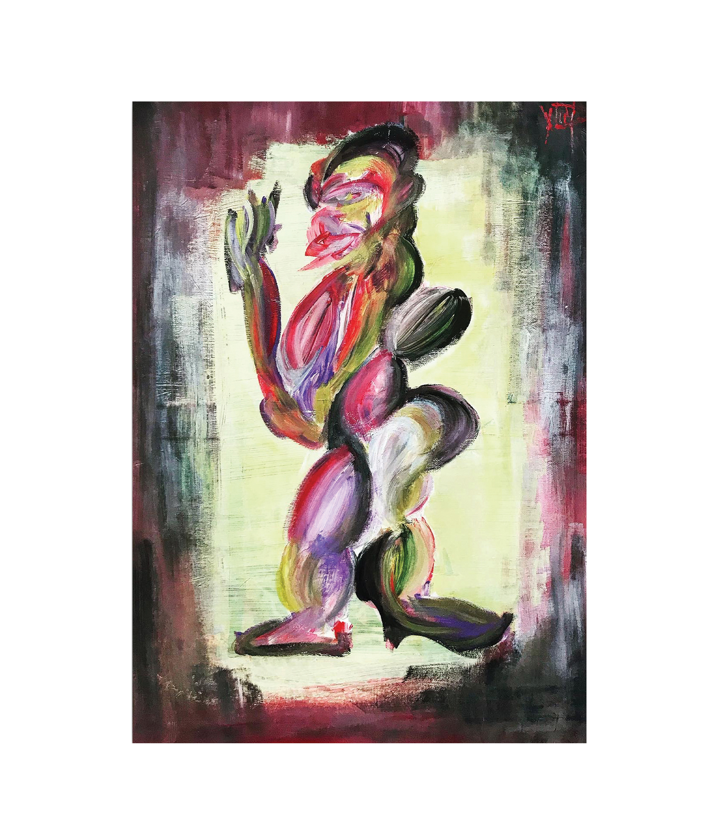 viperella — acrylic on 50x70 canvas, 2020, painting by Yiğit Özen