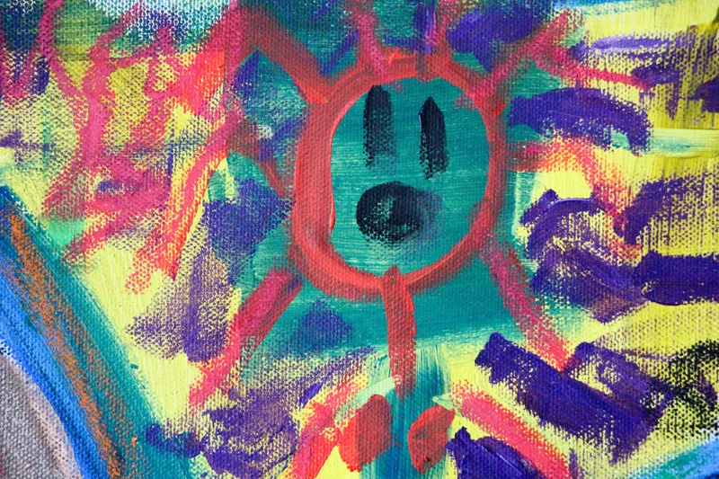 Detail 11 of How to materialize your loneliness by using an animal in somewhere concrete or technologic, a painting by Yiğit Özen
