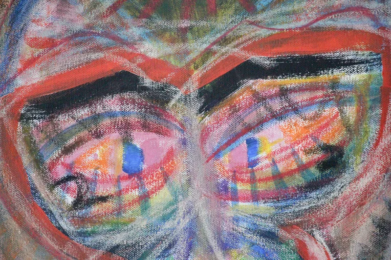 Detail 12 of How to materialize your loneliness by using an animal in somewhere concrete or technologic, a painting by Yiğit Özen
