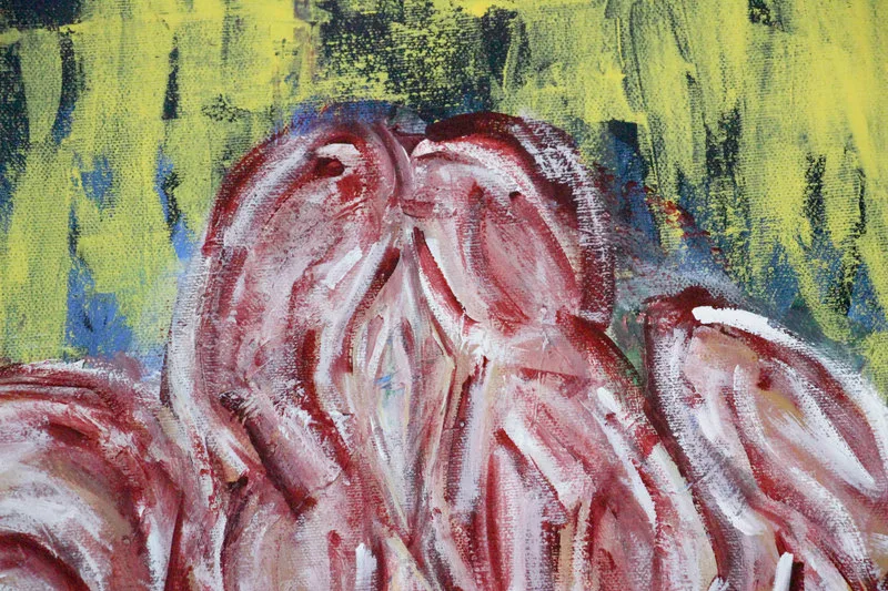 Detail 6 of untitled, a painting by Yiğit Özen