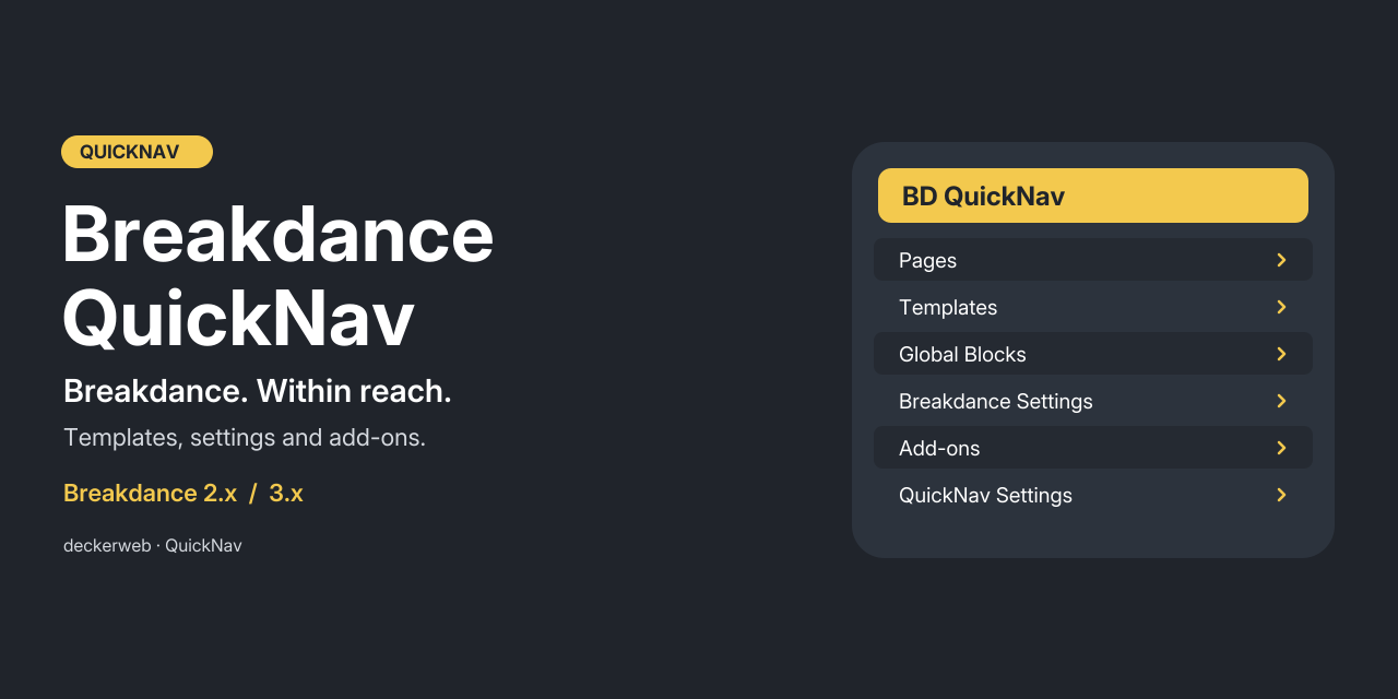 Breakdance QuickNav