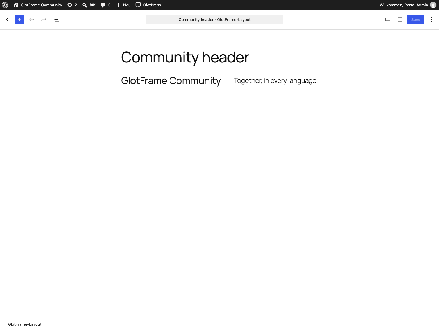 Header-Inhalte im WordPress-Blockeditor gestalten