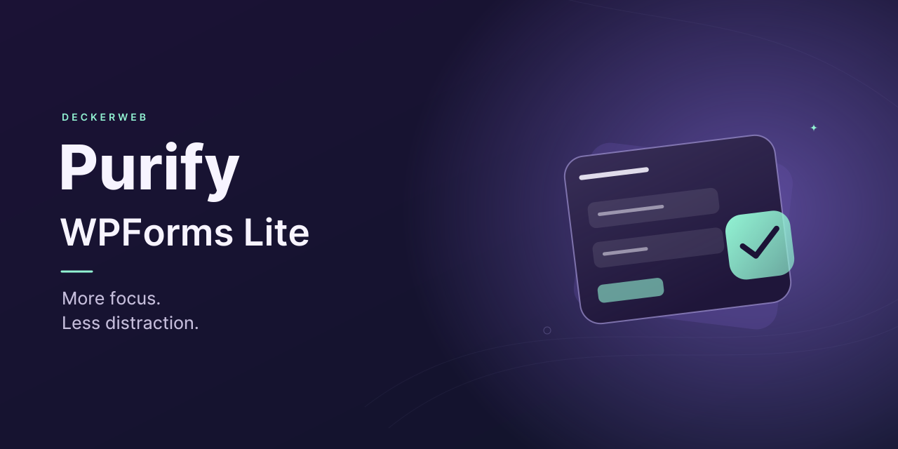 Purify WPForms Lite