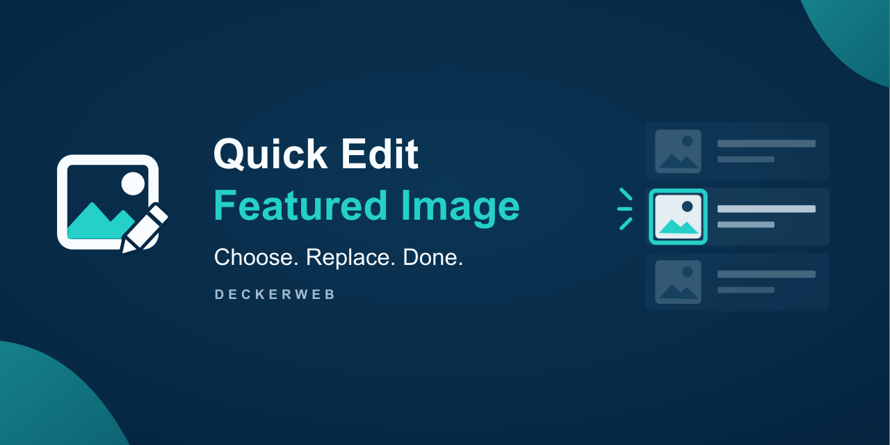 Quick Edit Featured Image