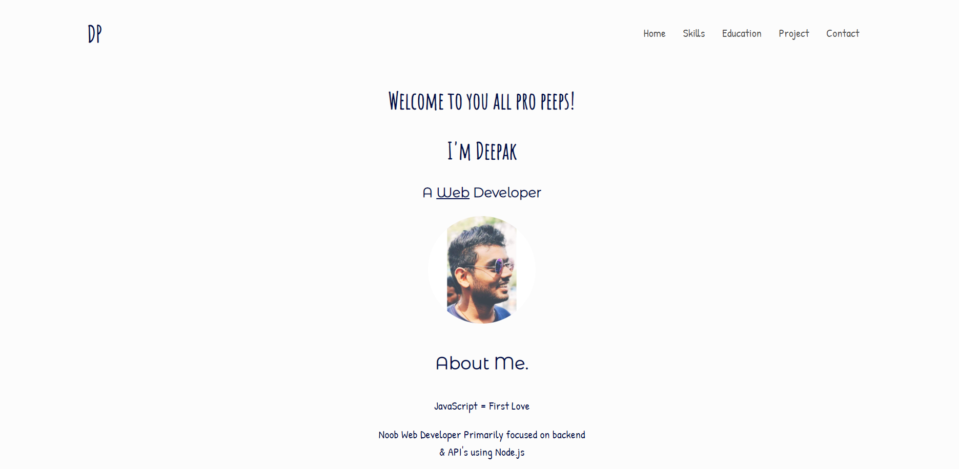 Deepak Padhi - Web Developer