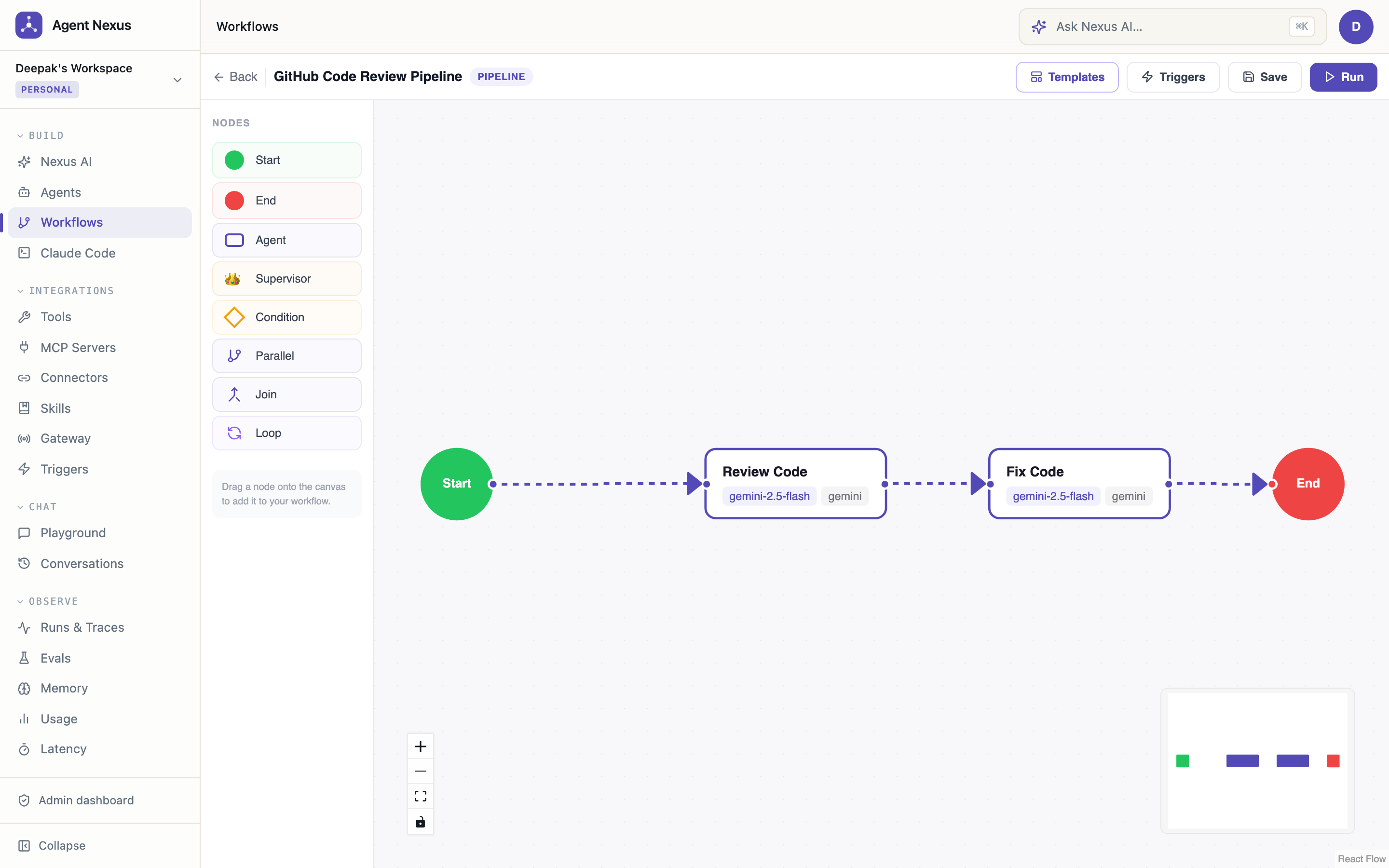 Workflow Canvas