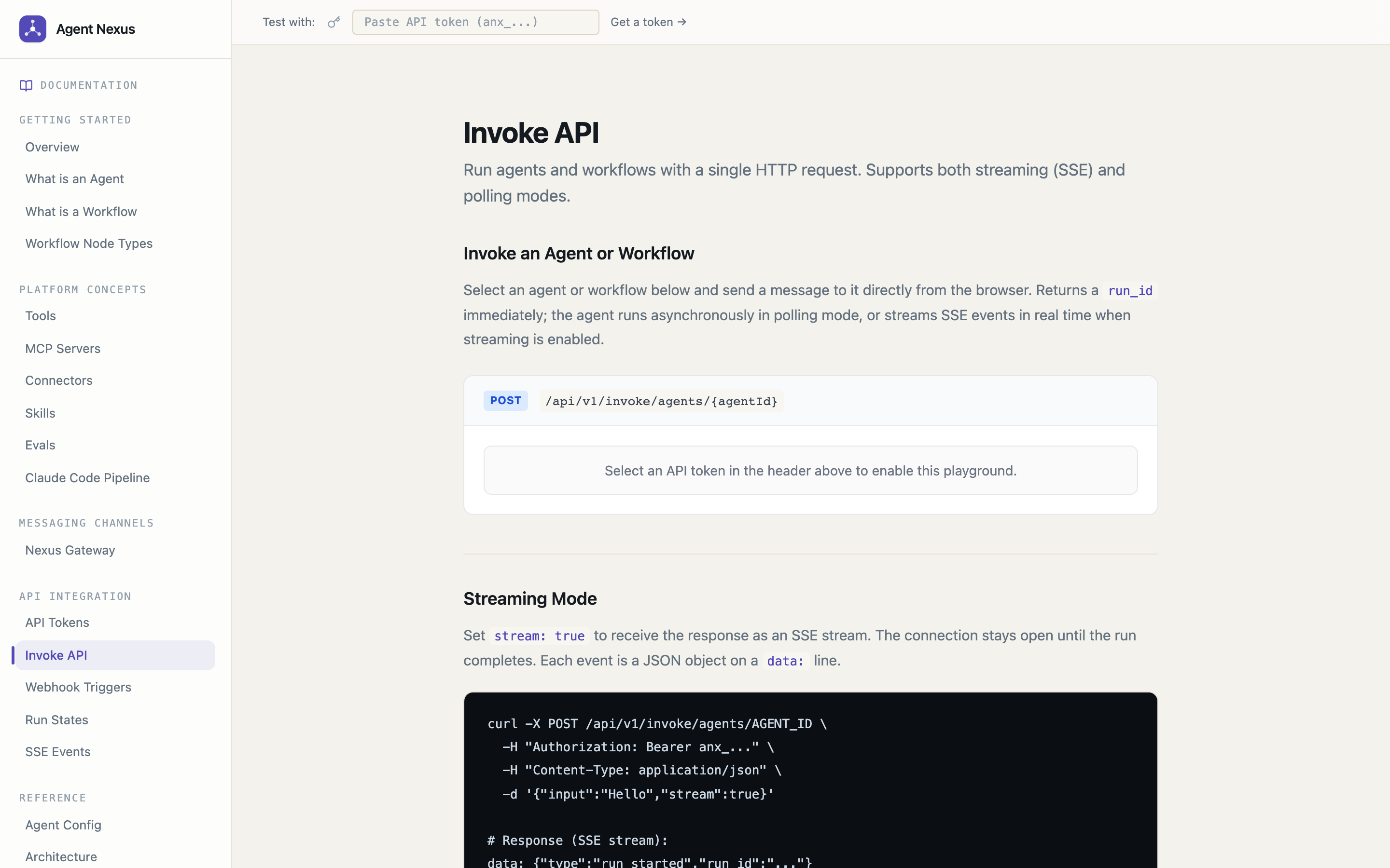 Docs Invoke API