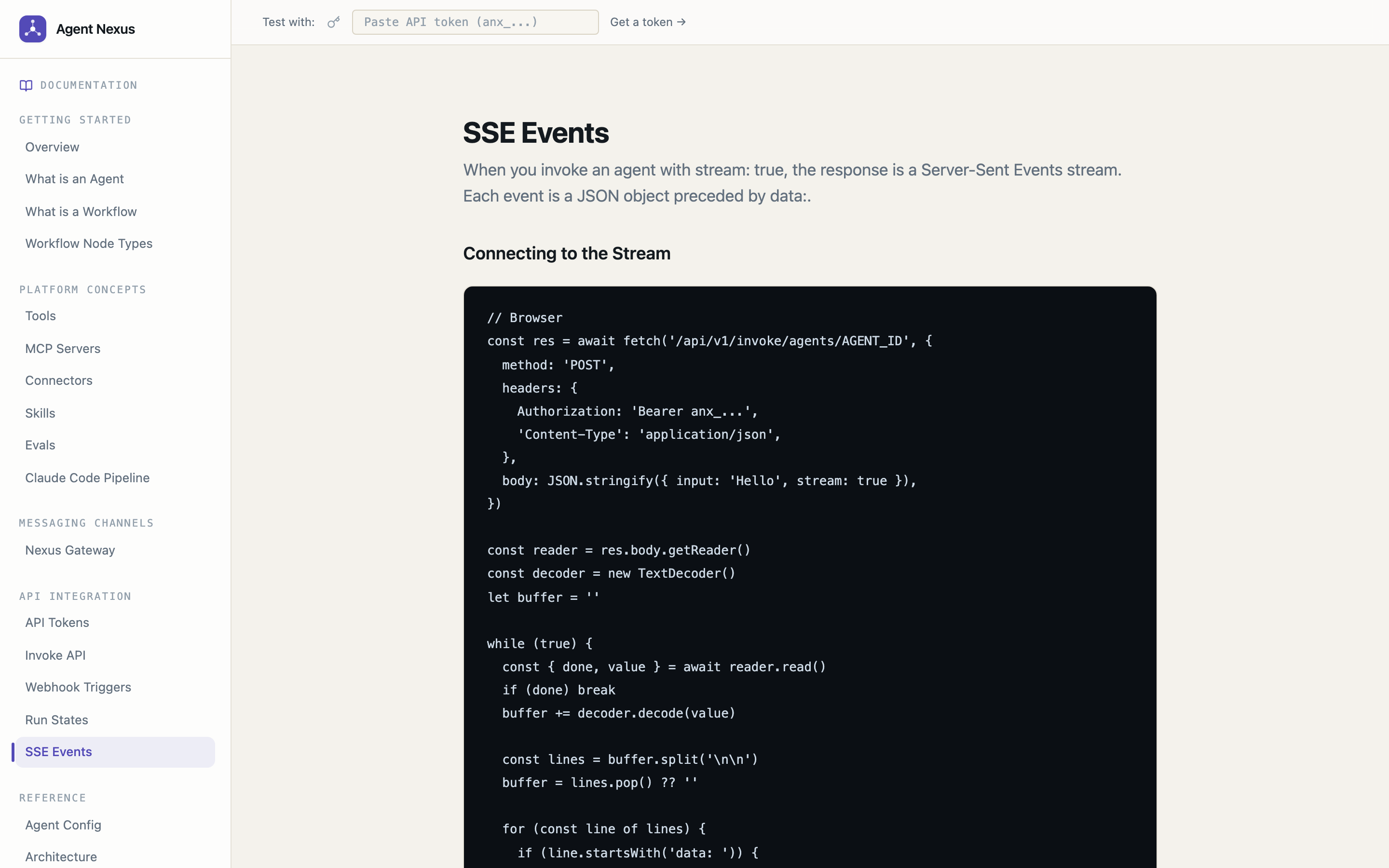 Docs SSE Events