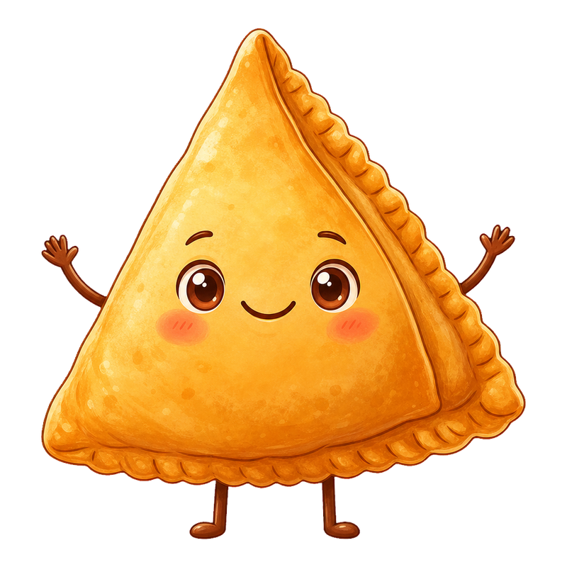 Samosa Chat mascot