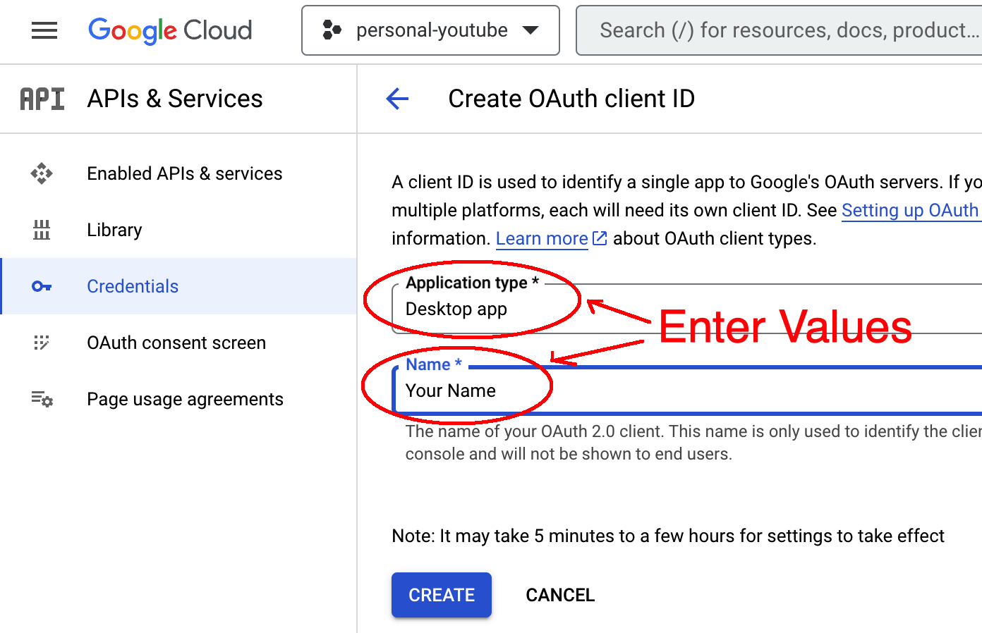 OAuth Client ID Settings