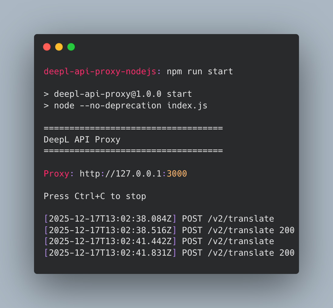 Proxy Running
