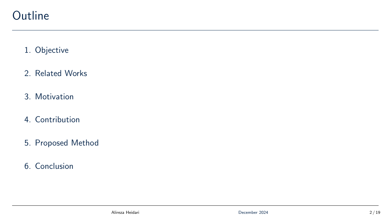 Table of Contents