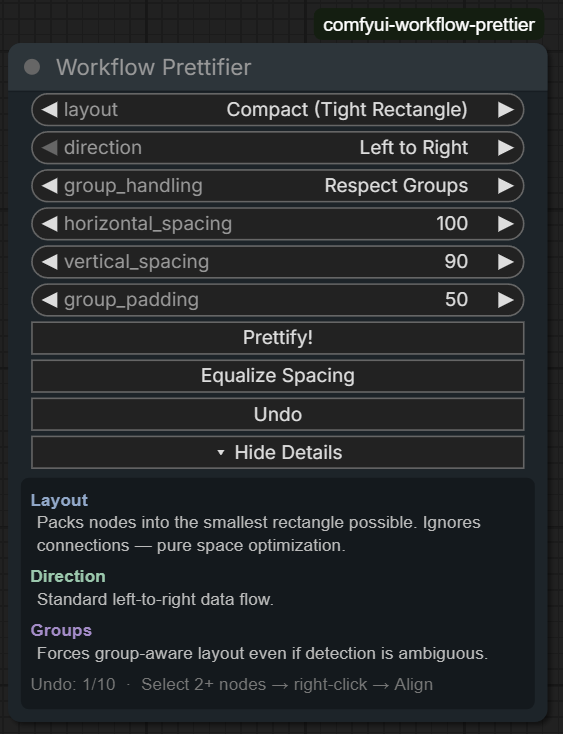 Workflow Prettier Node
