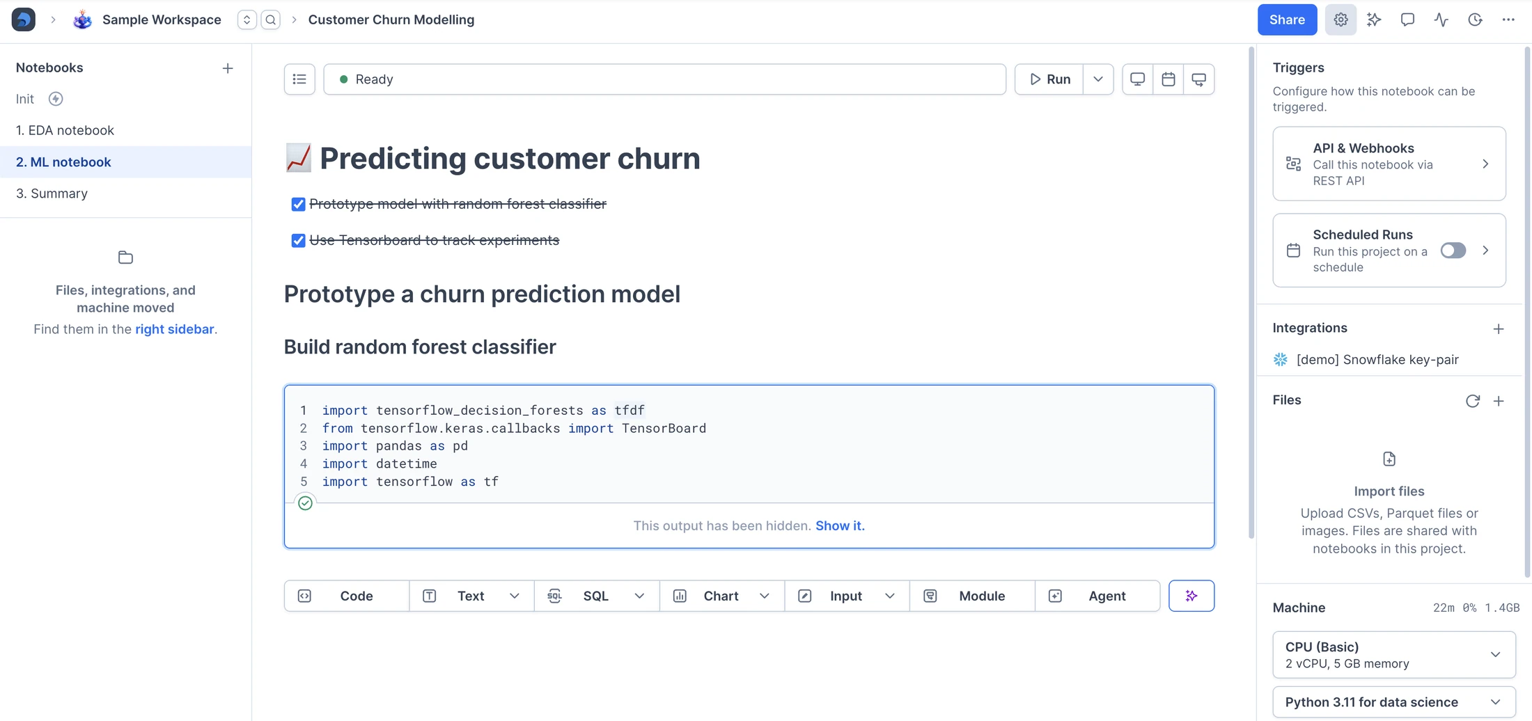 Python package imports with hidden output