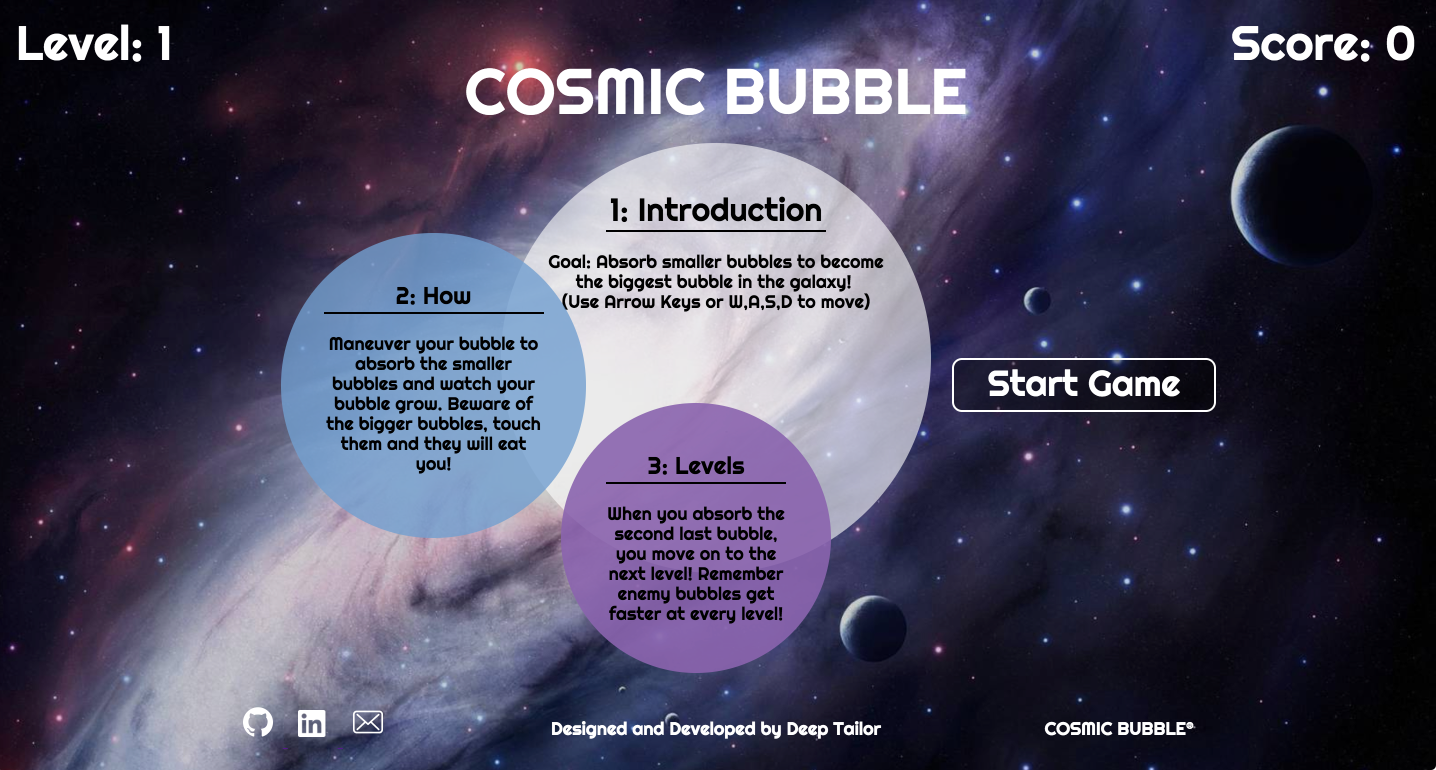 Cosmic Bubble home page: http://dtailor90.github.io/cosmic-bubble