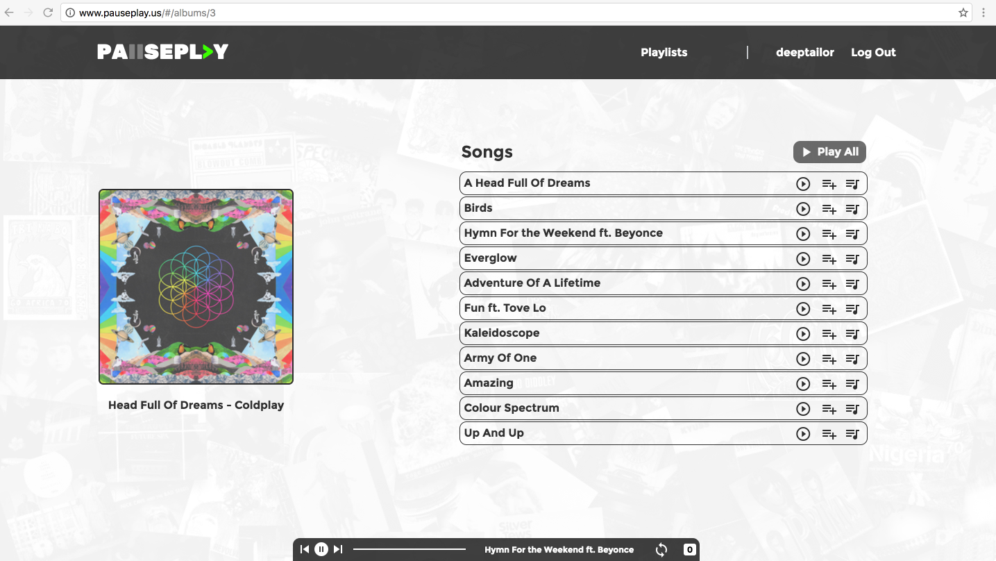 Pauseplay songs page: http://www.pauseplay.us