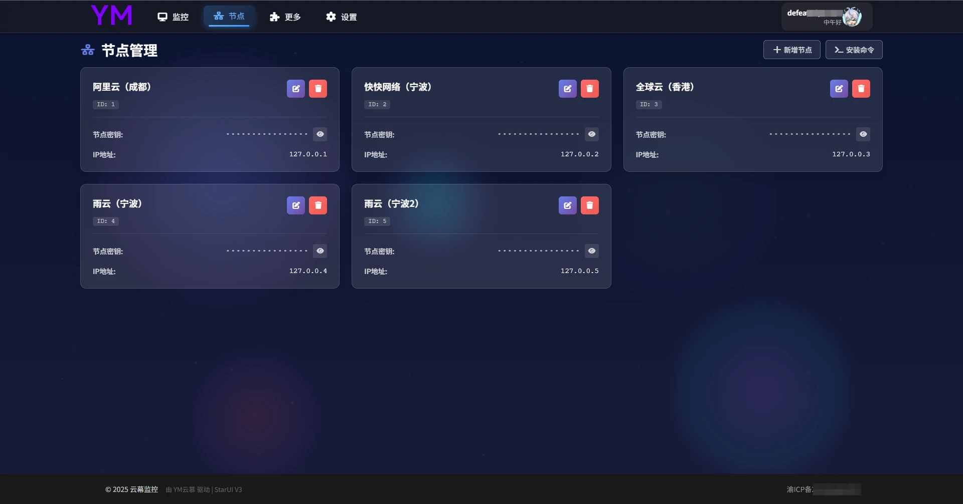 GitHub - defeatedperson/ym: YM云幕监控 · GitHub