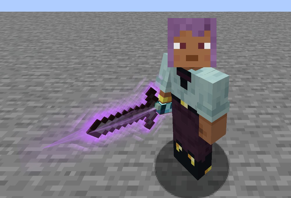 A crystal aura blade