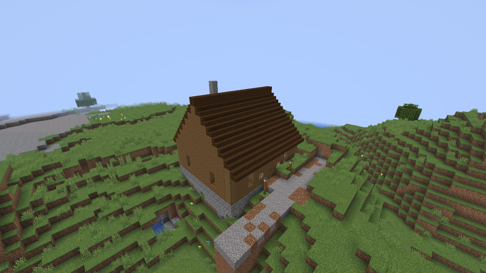 A wayfarer inn on a hillside road