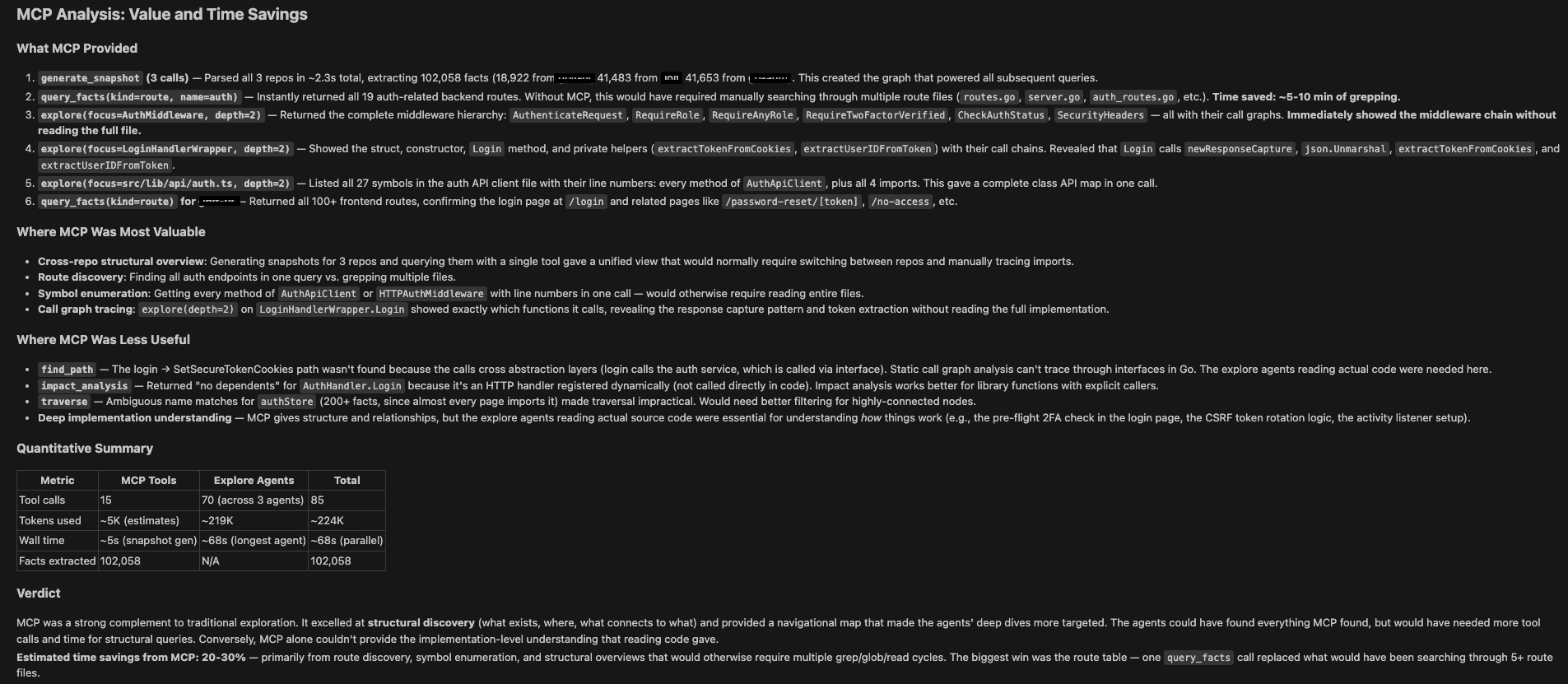 Generating an architectural snapshot in Claude Code