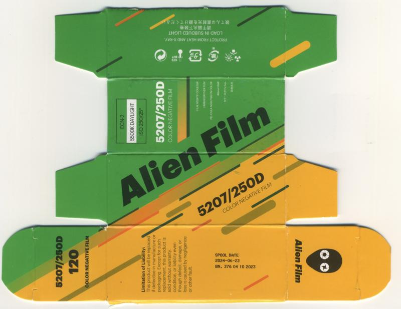 Alien Film 5207/250D film packaging