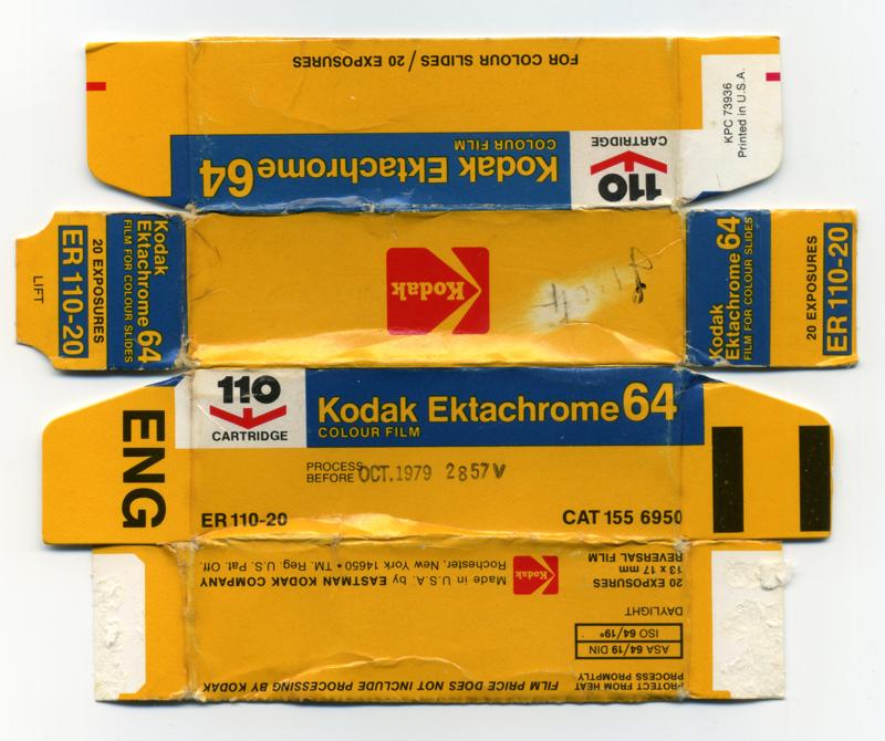 Kodak Ektachrome 64 film packaging