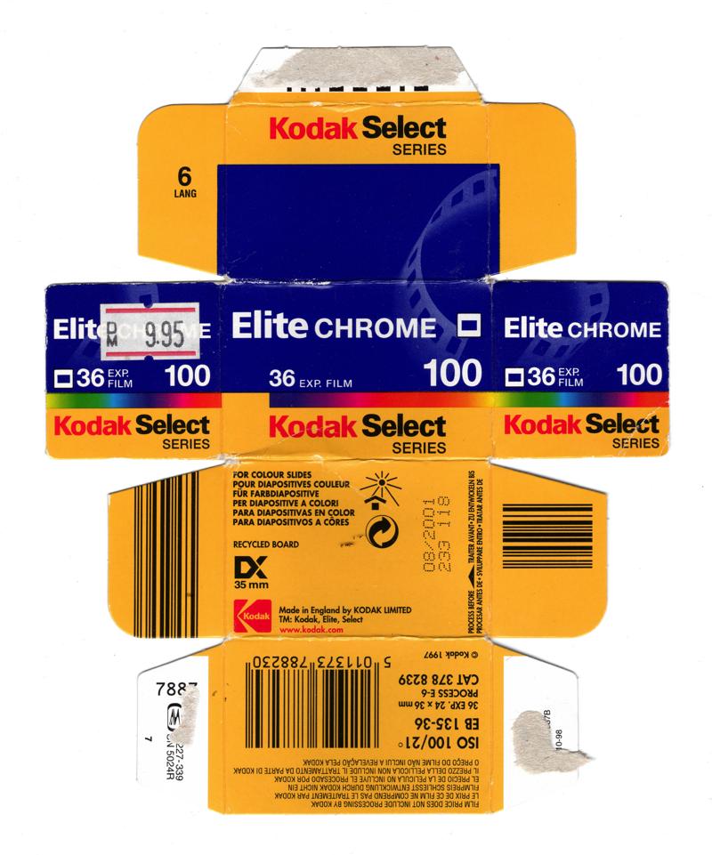 Kodak Elite Chrome film packaging
