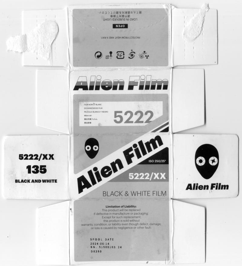 Alien Film 5222/XX film packaging