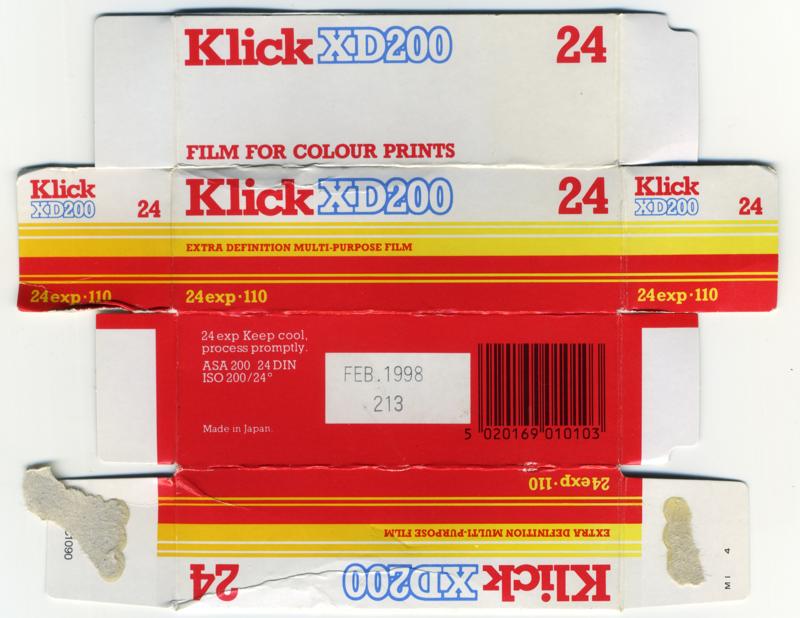 Klick XD200 film packaging