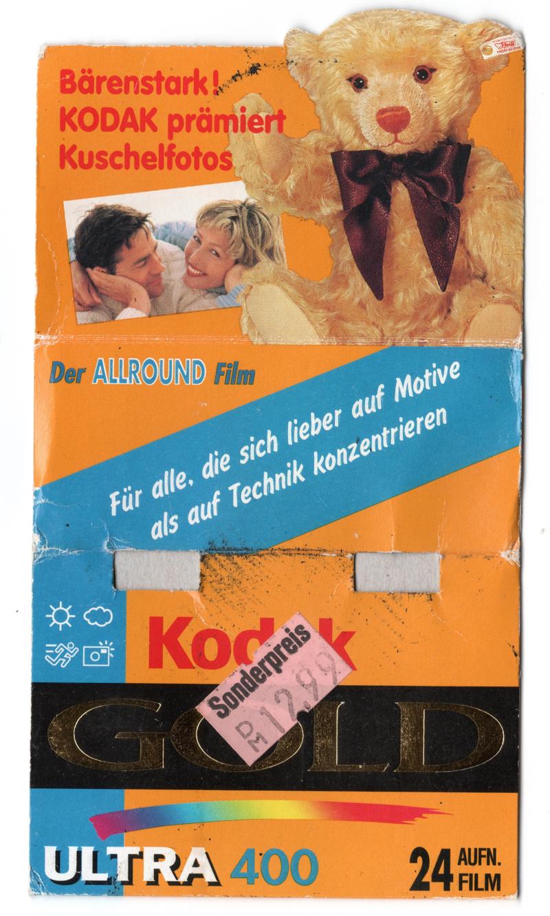 Kodak Gold Ultra 400 film packaging