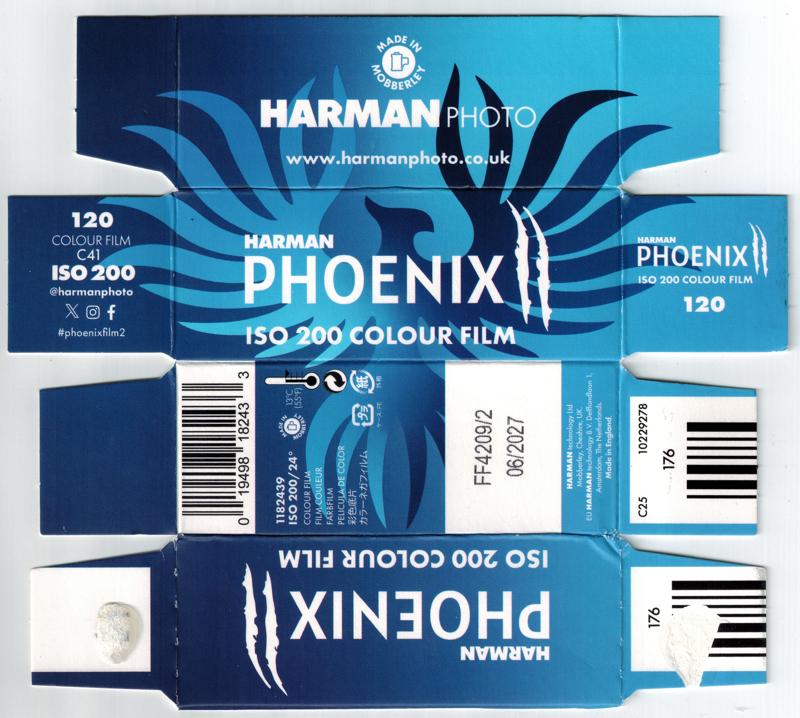 Harman Phoenix II film packaging