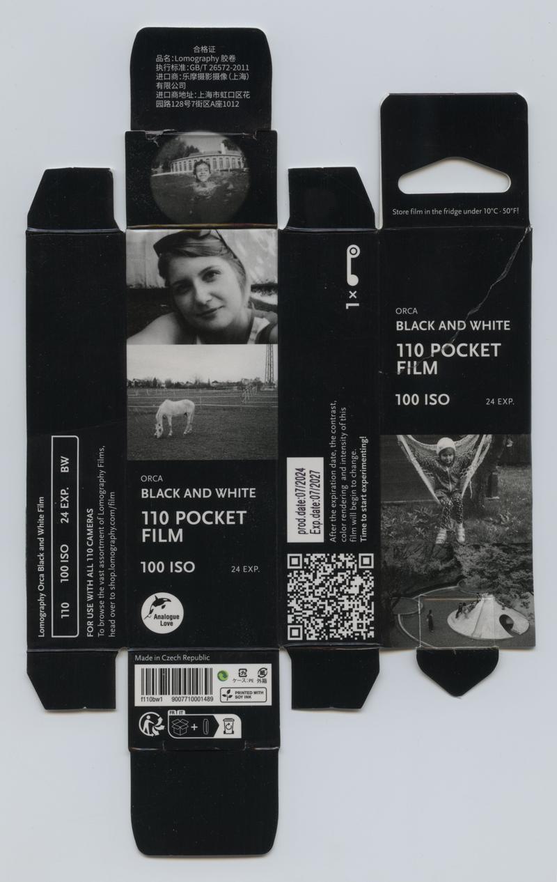 Lomography Orca film packaging