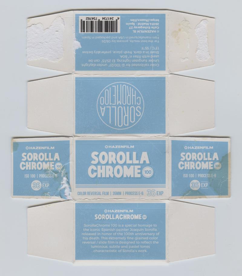 Hazenfilm Sorolla Chrome film packaging